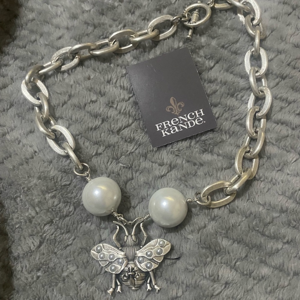 French Kande choker - faux pearl accents - gorgeous!